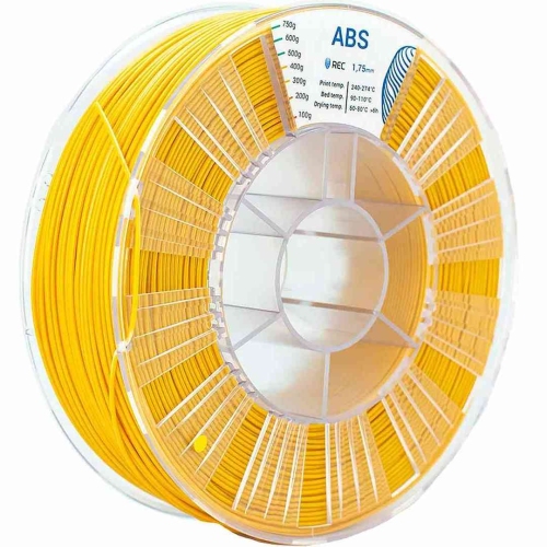 ABS пластик REC для 3D принтера золотистый обеспечивает высокую прочность моделей 1,75 мм 0,75 кг
