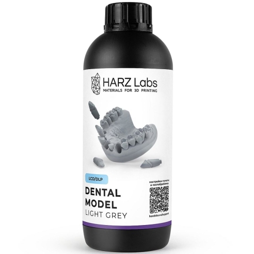 Фотополимер HARZ Labs Dental Model Light Grey (1 кг)