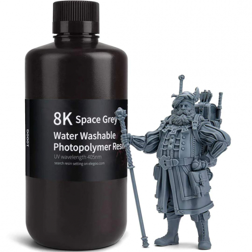 Фотополимер Elegoo Water Washable 8K Space Grey (1 кг)