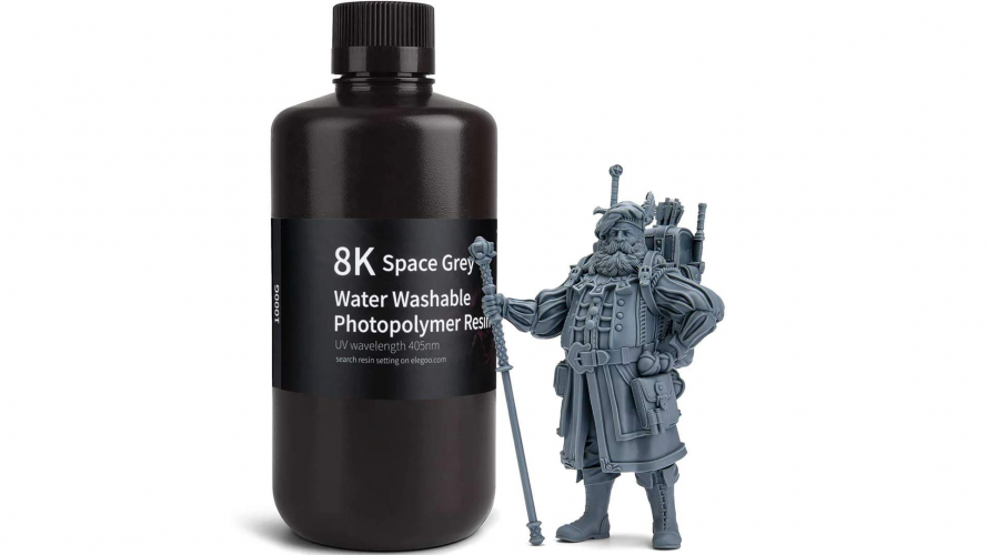 Фотополимер Elegoo Water Washable 8K Space Grey (1 кг)