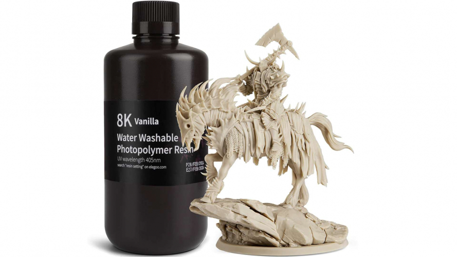 Фотополимер Elegoo Water Washable 8K Vanilla (1 кг)