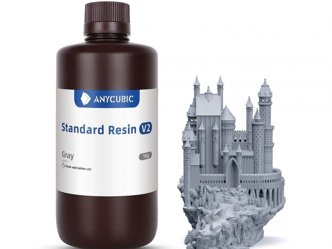 Фотополимер Anycubic Standard v2 Gray (1 кг)