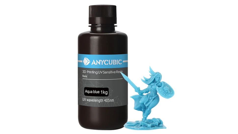 Anycubic Uv Resin Basic Aqua Blue